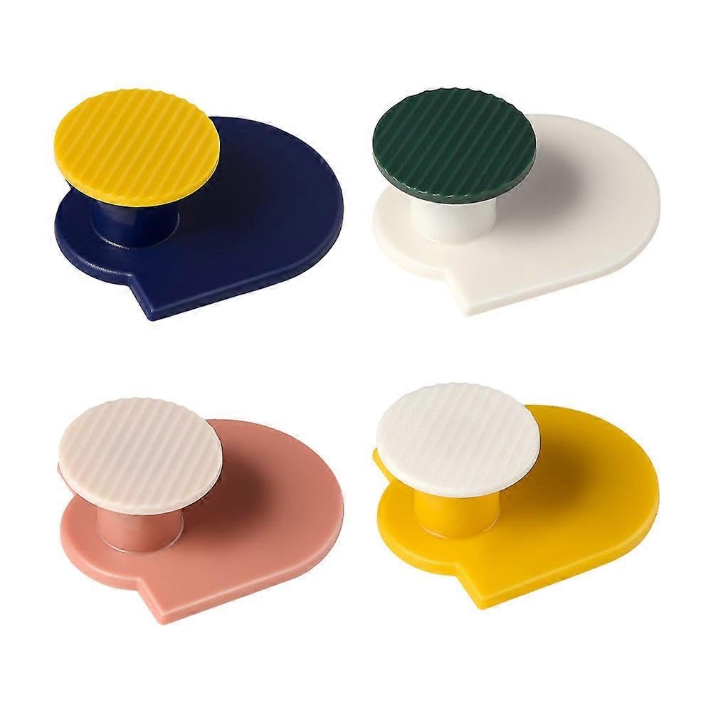 JOYHAPPST 4pcs Drill-Free Wall Rack Sturdy Wall Hanging Clothes Storage Hanger Wall Hook