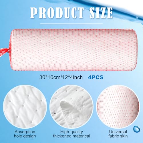 Image of 4 Pcs Bilge Socks 12 inch x 4 inch Oil Only Absorbent Socks for Boats