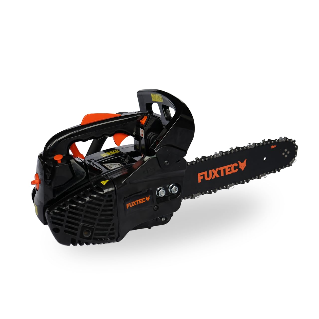 FUXTEC Motosierra Gasolina FX-KS226 - con espada de 10'', longitud de corte 20cm - 25,4cc, 0,95cv - Easy-Start - Editión negra -