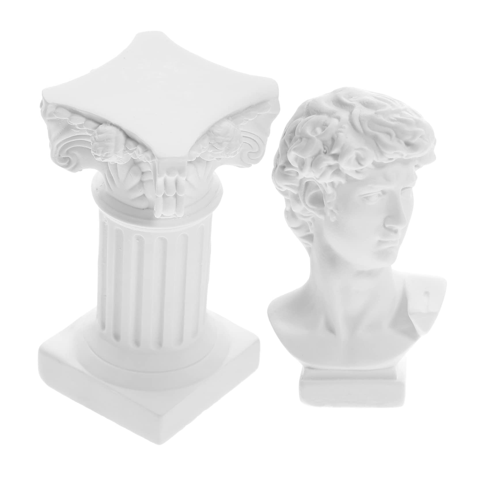 GARVALON 1 Juego Adornos De Estatua Busto De David Escultura Decoración De La Mitología Griega Pilares Romanos Columnas Griegas Retratos De Busto Decoration Grecia Valor