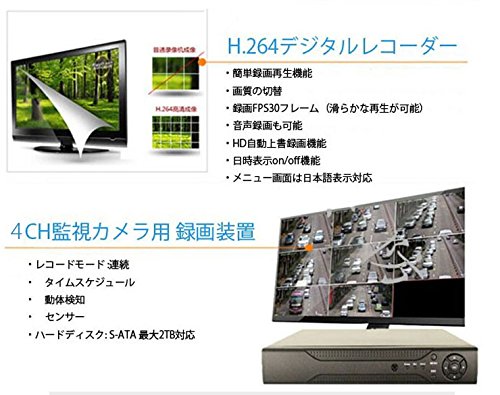 Amazon.co.jp: SUNNY 防犯カメラ専用4CHデジタルレコーダー