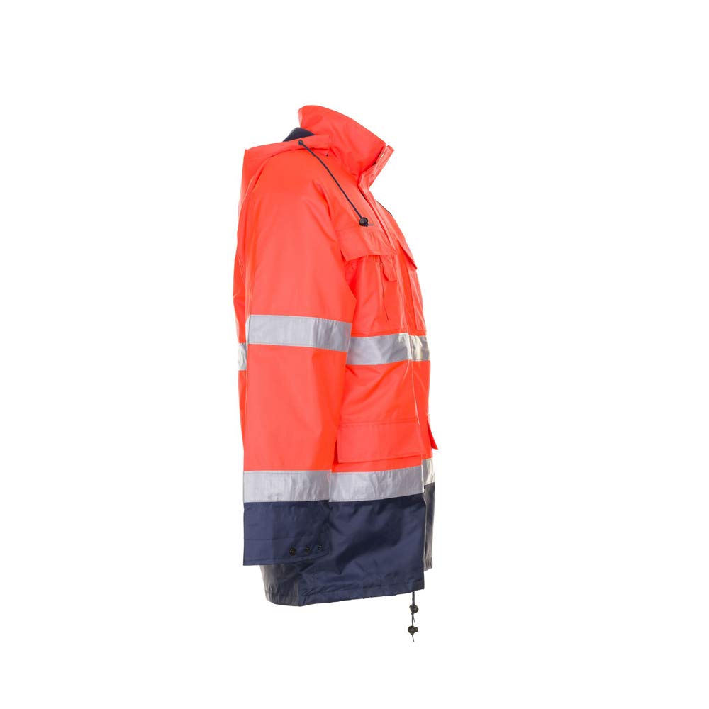 Planam 2056048 Warnschutz Parka, Orange/Marine, Größe M