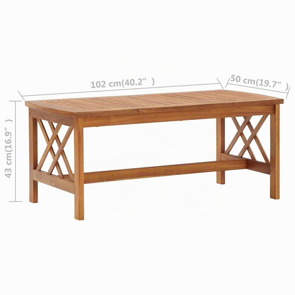 vidaXL Juego de Muebles de Jardín 4 Piezas Mobiliario Exterior Hogar Cocina Terraza Mesa Silla Asiento Suave con Respaldo Madera Maciza de Acacia