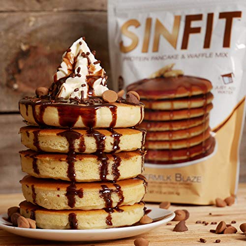 SinFit (Sinister Labs) Protein Pancake and Waffle Mix, Buttermilk Blaze, 20g Whey Isolate, Whole Grain, Oat Flour, No Added Sugar (11.5 oz Bag - 1 Pack - Packaging May Vary) - Thumbnail 4