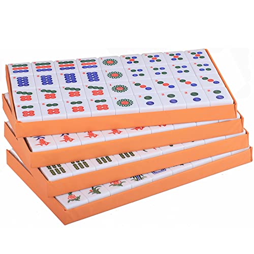Set de Mahjong Chino con 146 fichas grandes y estuche miniatura 3
