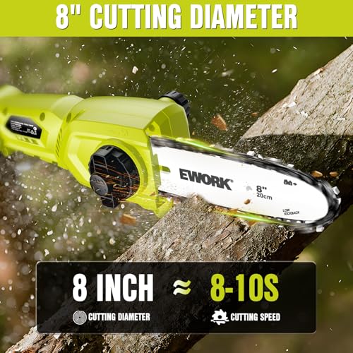 EWORK 8-Inch 20V Pole Saw