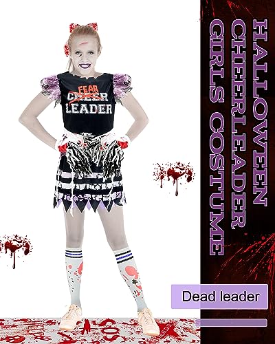 Disfraz de animadora zombie para niñas Halloween miniatura 5