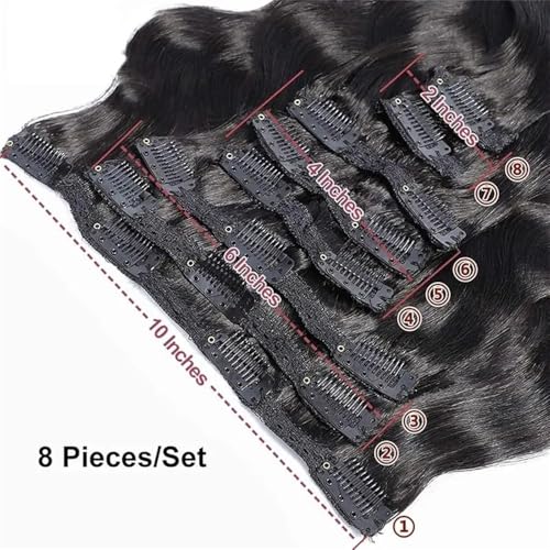 Extensiones de cabello natural Remy de 120g, juego de 8 piezas de clip de calidad profesional 2