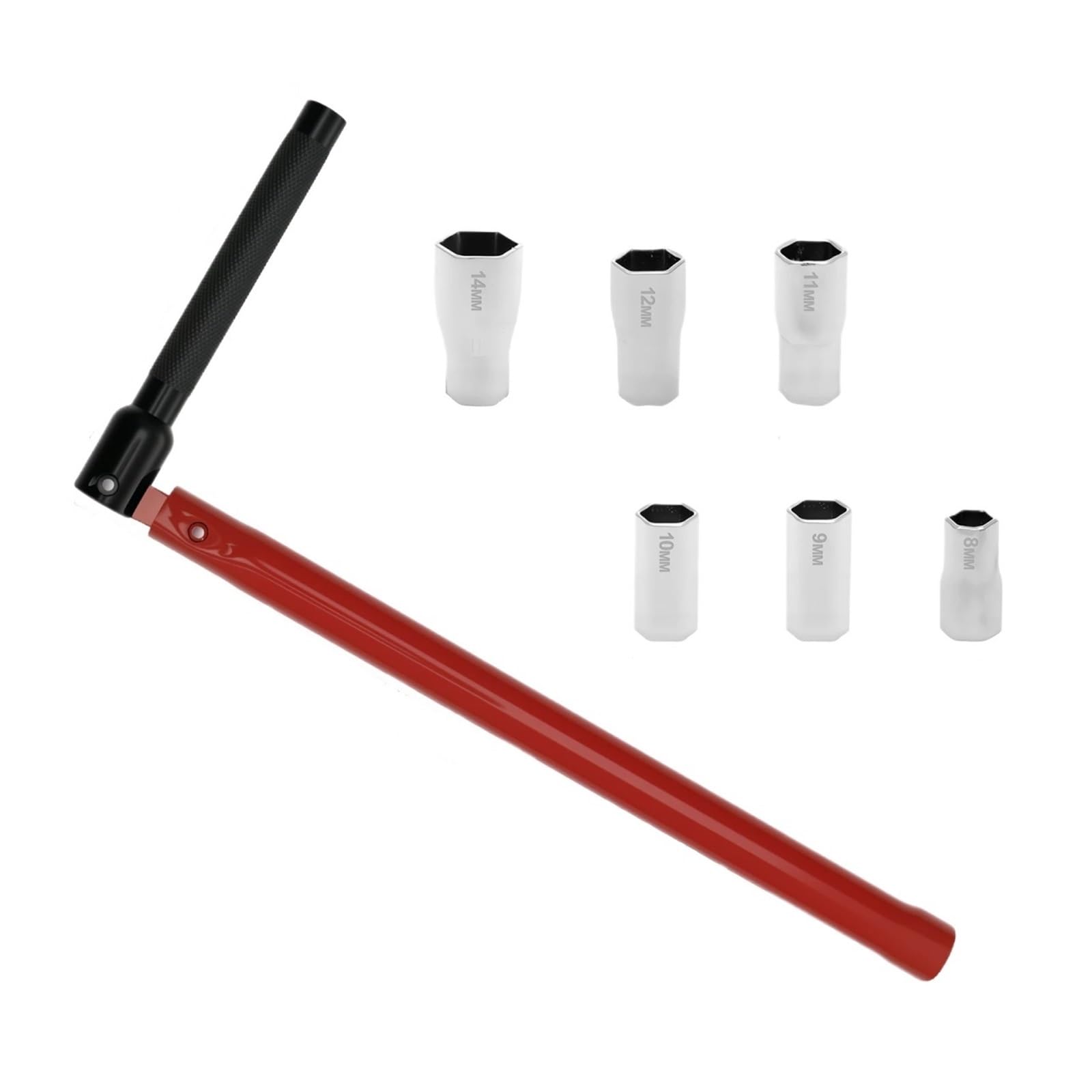 Juego de llaves de tubo métricas Herramienta de instalación de grifo, juego de llaves for fregadero, adaptador de enchufe de fontanero for cocina y baño(8-14mm)