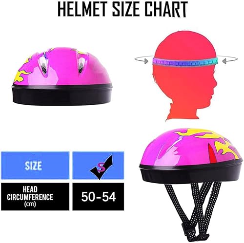 Miniatura 3 de Yosoo Equipo de protección para patineta, equipo de protección para niños, 7 piezas de equipo de protección para niños con casco ajustable,