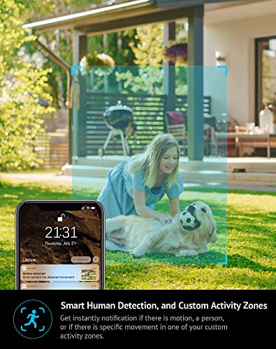 Image of LaView 5G& 2.4GHz Security Cameras Outdoor Indoor,4MP 2K Wired Cameras for Home Security with Starlight Color Night Vision,IP65, Spotlight,2-Way Audio,AI Human Detection,Works with Alexa (4 Pack)