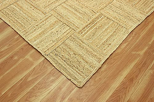 Tapis en jute抗磨损1,2x2,4m 解决走廊与餐厅地面保护难题