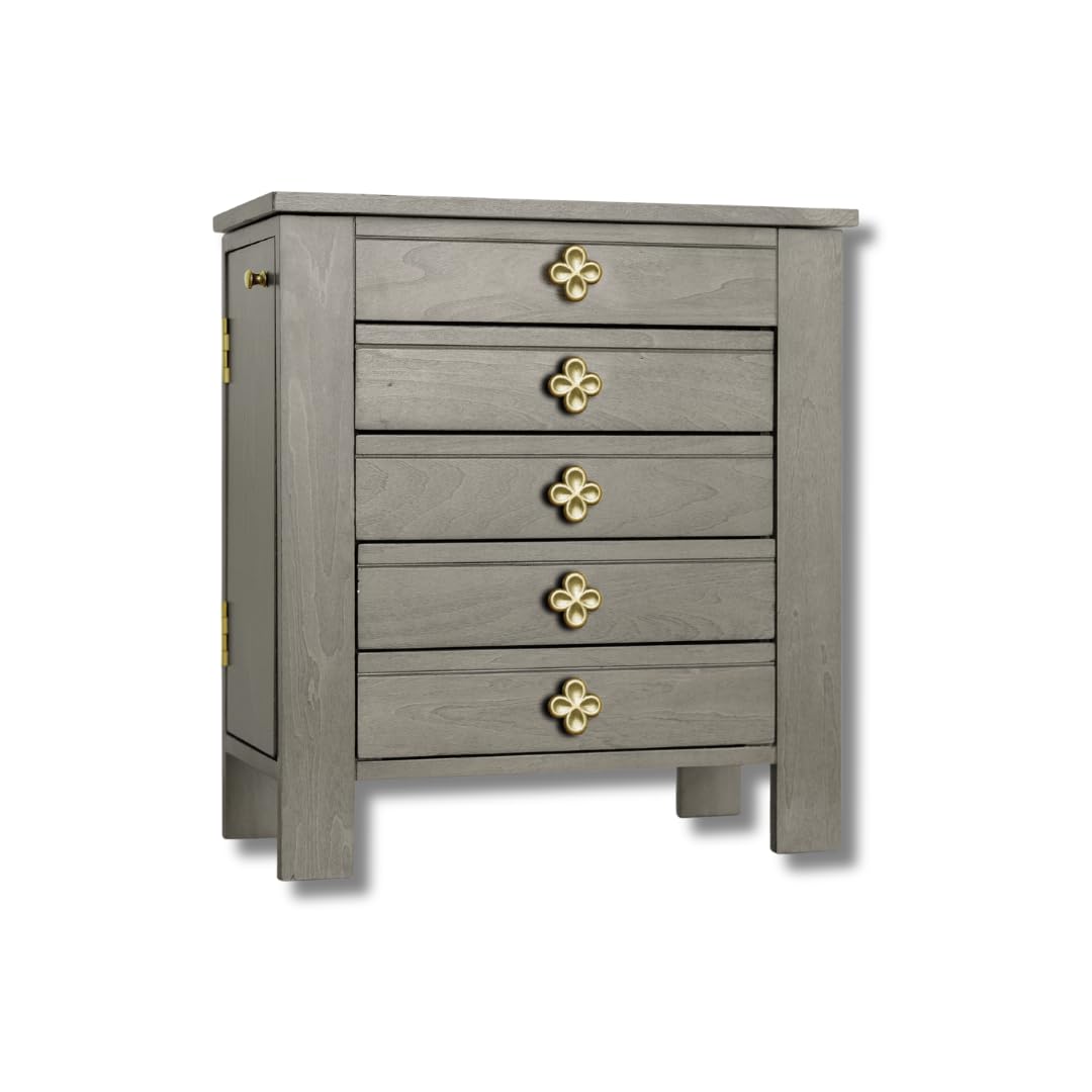 Hives and Honey Emma Jewelry Organization Storage Chest, Grey