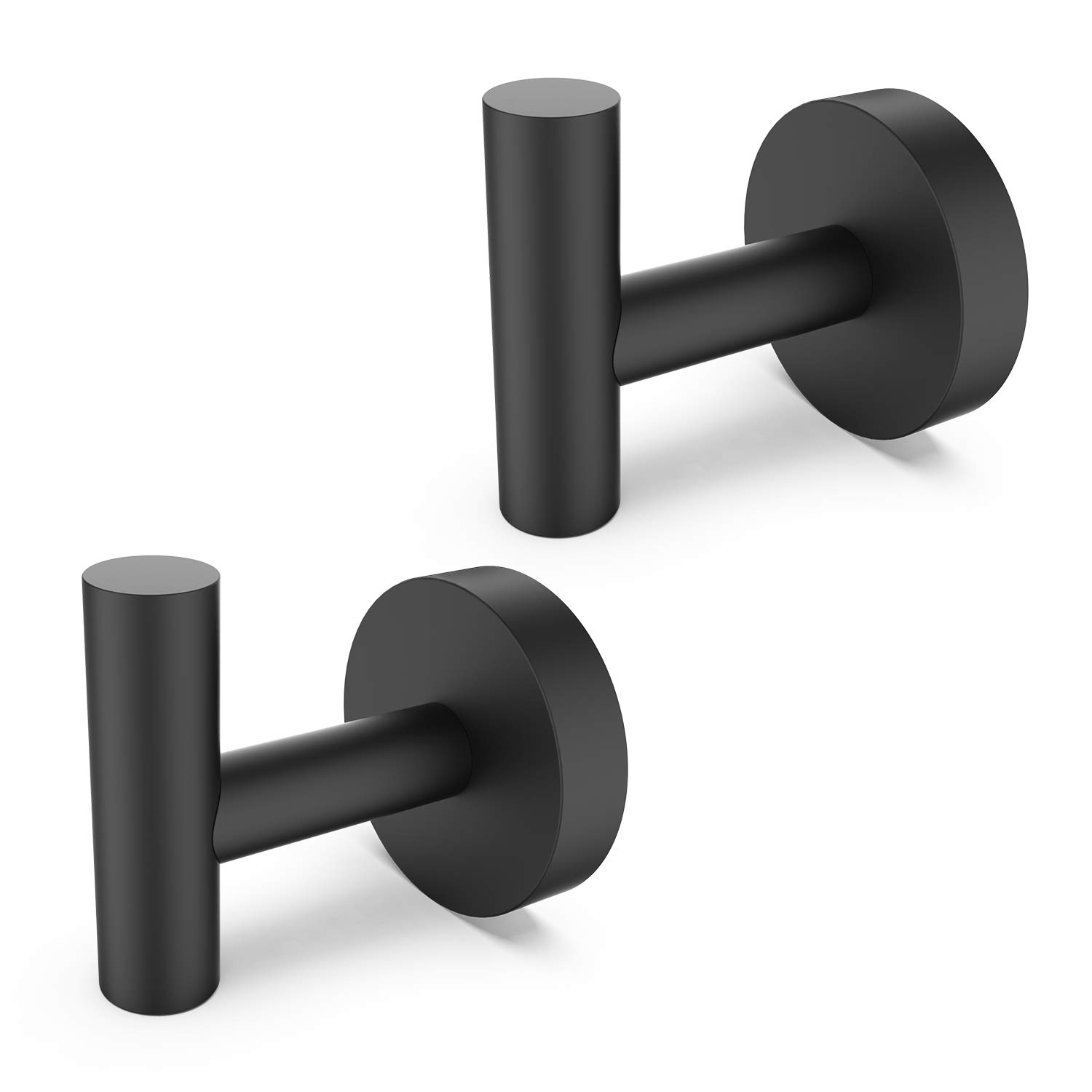 Tuggui Black Towel Robe Hooks Sus 304 Stainless Steel Bathroom Kichten Wall Hanger (2, )