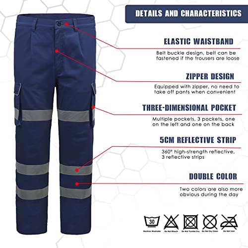 AYKRM Pantalone da Uomo multistagione da Lavoro