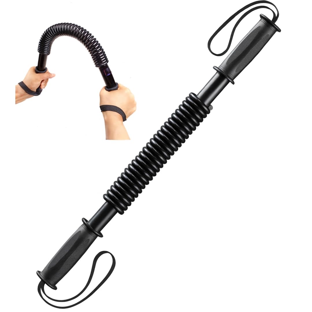 ONEX Power Twister - Heavy Duty Arm Twister Bar 20KG, 30KG, 40KG, 50KG, 60KG Spring Chest Expander for Shoulder, Arms and Upper Body stretch Workout Strength Training for Men & Women (40kg)