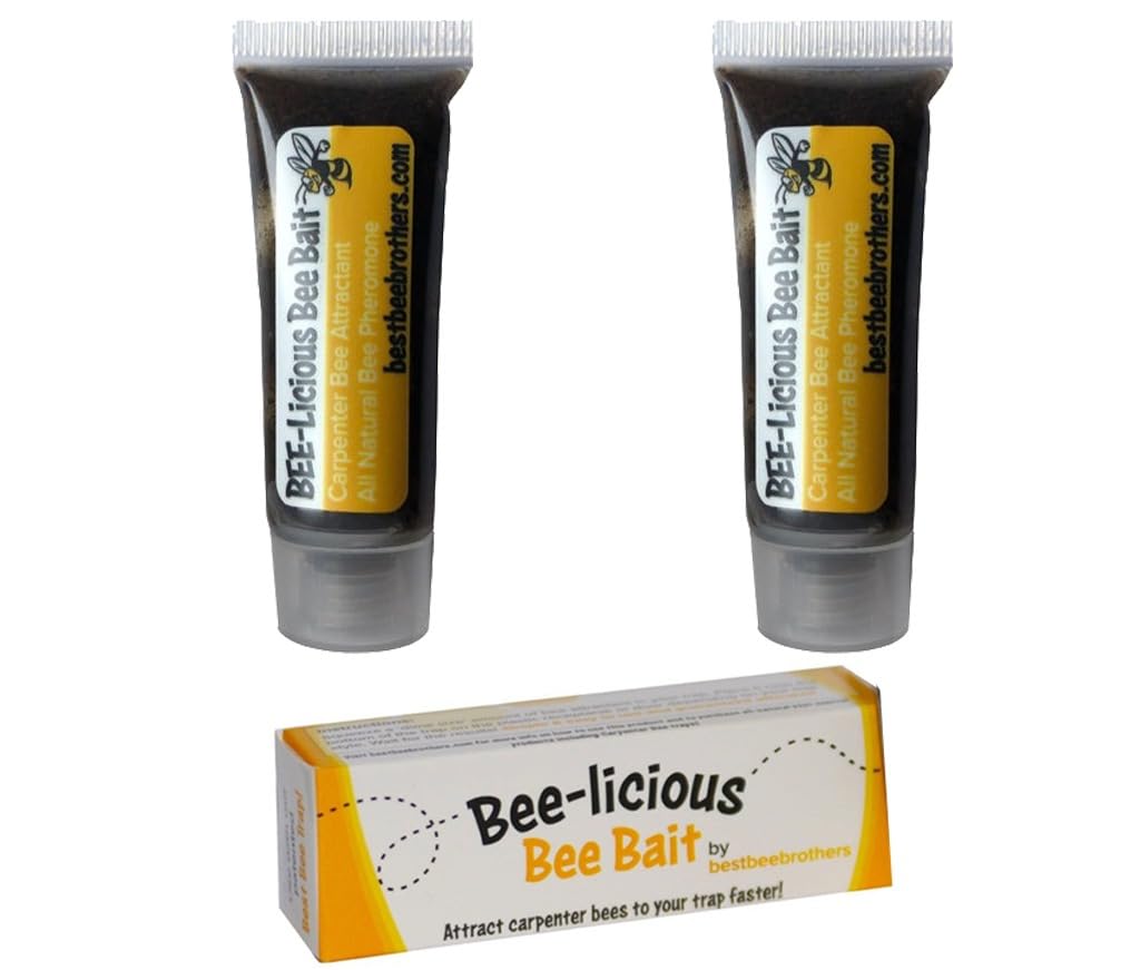 Best Bee BrothersBeelicious, Bee Bait for Bee Traps. Carpenter Bee Trap Lure. All-Natural Bee Attractant for All Traps, 10ml. 2 Pack