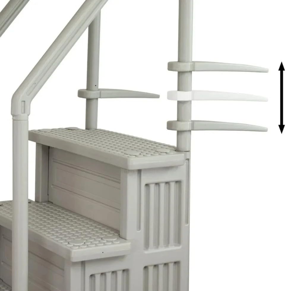 Escalera para piscina color gris nube 36"x81" miniatura 4