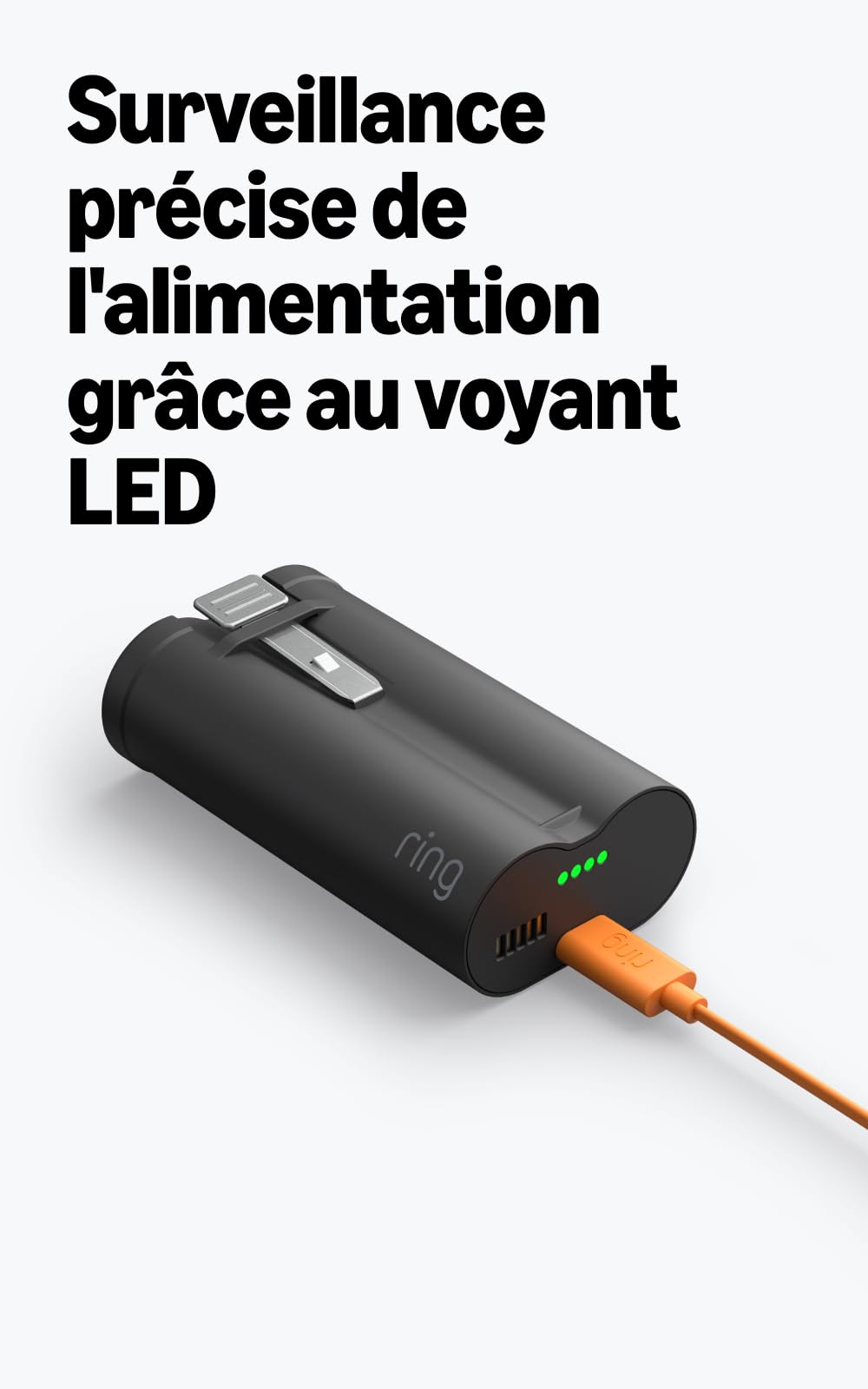 Ring Batterie rechargeable Ultra compatible avec : Battery Video Doorbell Plus (2e gén.), Battery Video Doorbell Pro (2e gén.)