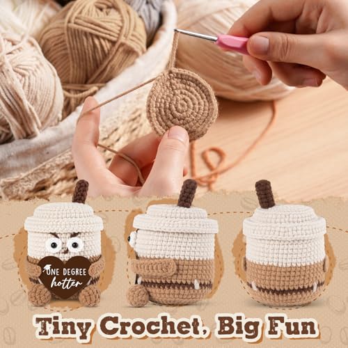 Mini Taza de Café de Crochet para Graduación miniatura 4