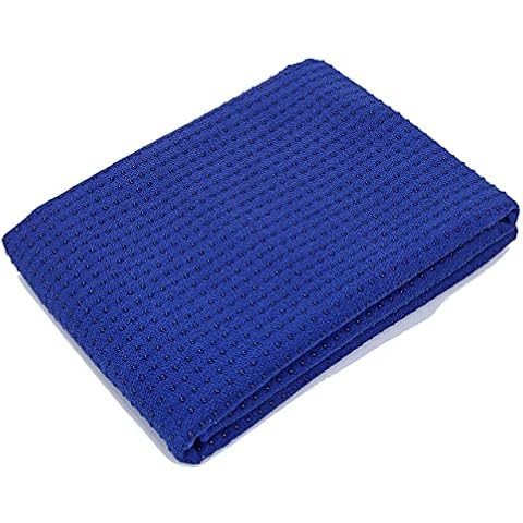Fitness Handtuch für Yogamatte inkl Tasche, Rutschfest durch Silikonpunkte, 183cm x 63cm Cover