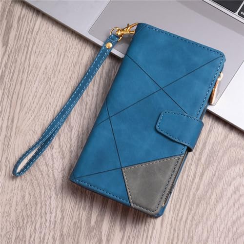 Étui fermeture éclair pour iPhone 7 Plus housse portefeuille cartes