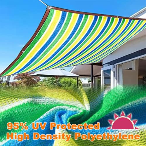 Voile d'ombrage extérieure 4x5m bâche en maille pour terrasse - 4