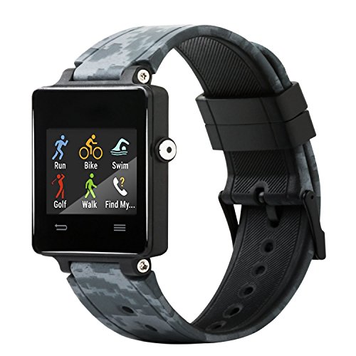Honecumi - Correa de repuesto de silicona para reloj de pulsera inteligente Garmin Vivoactive, talla única, camuflaje Cover