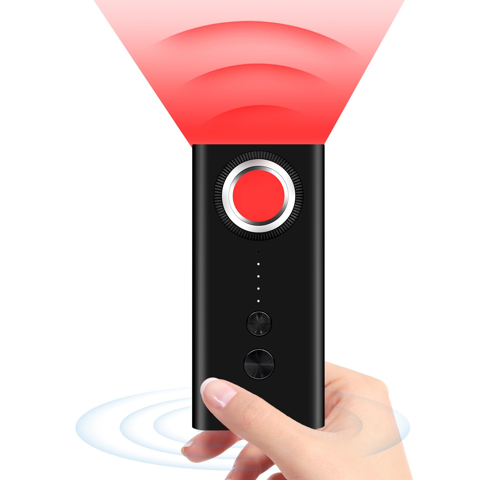 Yadayuki Rilevatore Microspie, Rilevatore Telecamere Nascoste Anti-Spia, Disturbatore di Segnale, Rilevatore di Cimici RF Senza Fil gsm Dispositivo (dunkel 1)