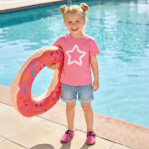 Image of LeIsfIt Kids Water Shoes Girls Boys Quick Dry Aqua Socks Breathable Swim Shoes Non-Slip Barefoot Socks for Beach Surf
