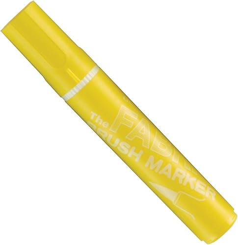 Uchida 722-C-5 Marvy - Marcador de punta de pincel para tela, color amarillo