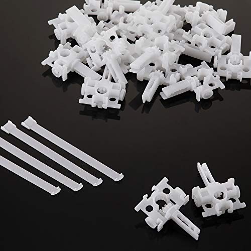 20 Pcs Vertical Blind Repair Carrier With Stem Vertical Blinds Repair Kit White Blinds Replacement Parts #TOP3