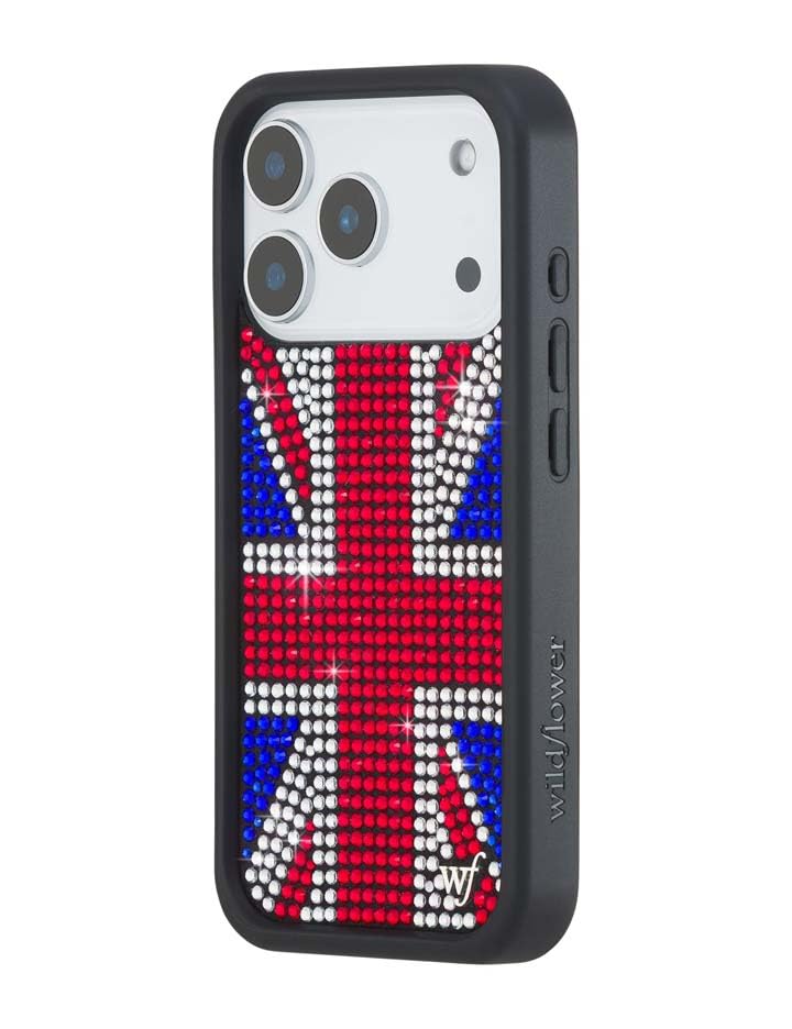 Image of Wildflower Cases - iPhone 17 Pro Compatible - Rhinestone Union Jack