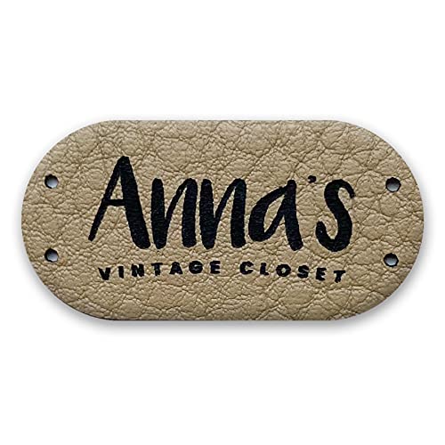Leather Tags for Handmade Items â€“ Labels for Handmade Items â€“ Deluxe Clothing Tags and Labels â€“ Ideal for Hats, Wallets, Bags, Clothes