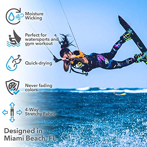 Surf and Swim Leggings for Women, UPF 50+ & Quick Dry Yoga Pants3