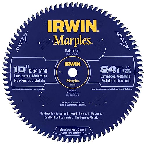 Product Image of the IRWIN Marples 10-Inch Circular Saw Blade, Triple Chip Grind, 84-Tooth (1807381)