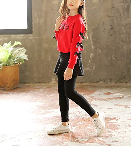 Image of Urtrend Little Girls' Kids 2 Pieces Long Sleeve Top Pants Leggings Clothes Set Outfits
