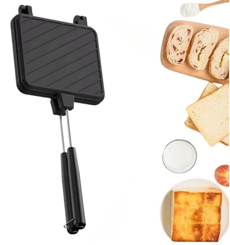 FENASH 4w1h Sandwich Machine - Portable Non stick Pot, Sandwich Machine, Camping Pie Iron, Double sided Pot, Pie Iron, Suitable for Sandwich, Pancake, Fried Pie, and Toast