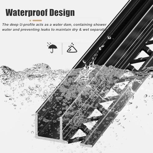 Rail de fixation multifonction en aluminium robuste pour verre 12 mm