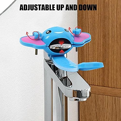 Image of Faucet Handle Extender, Faucet Extender Sink Handle Extender Faucet Extension Attachment for Toddlers Kids Babies Blue