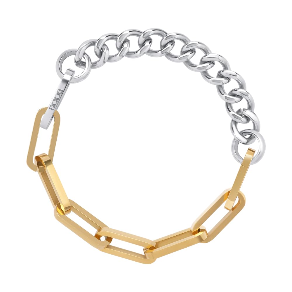 iXXXi Connect Composite Bracelet - Silver, 17cm, Stainless Steel, No Gemstone