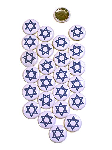 Star of David Symbol Pinback Buttons - 1 Inch Round - 25 Pack Star of David Symbol Pinback Buttons - 1 Inch Round - 25 Pack