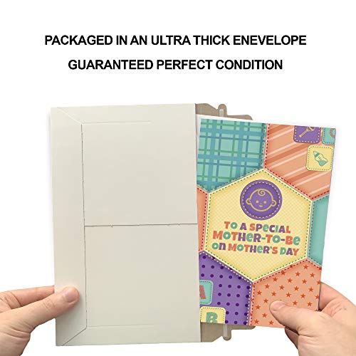 Prime Greetings Mother's Day Card Mother-To-Be, Made In America, Eco-Friendly, Thick Card Stock With Premium Envelope 5In X 7.75In, Packaged In Protective Mailer #TOP4