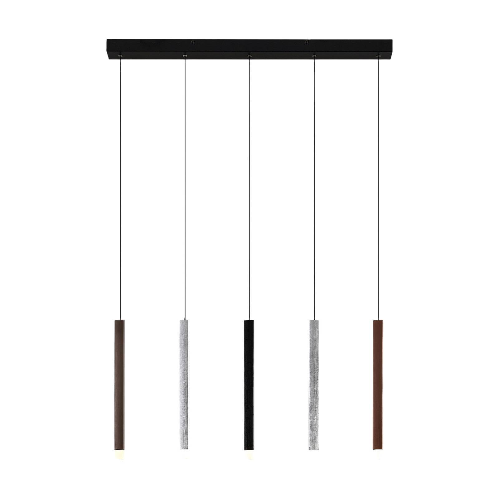 Lucande LáMpara Colgante Led Stoika, 88 Cm, 5 Luces, Metal-image