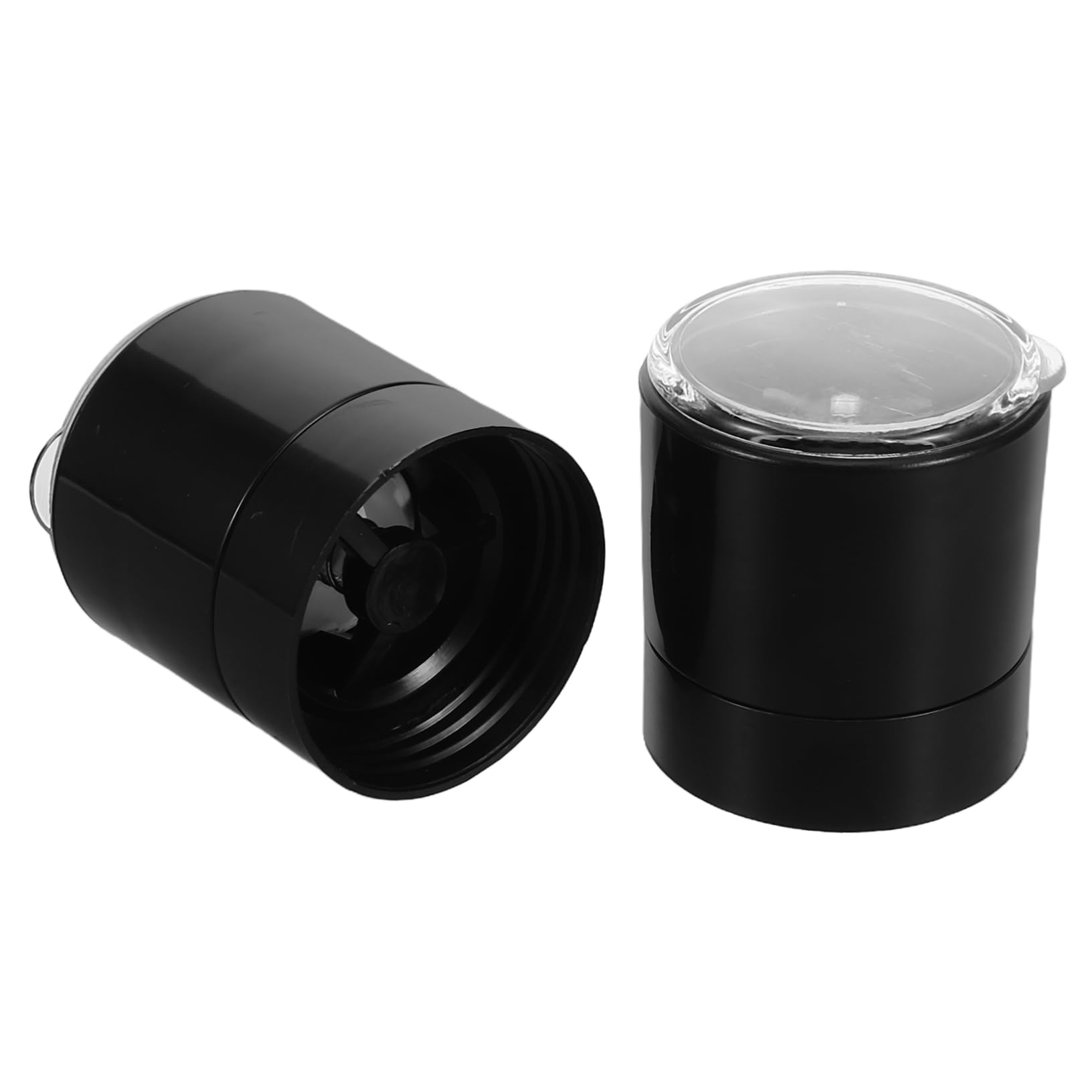 KOCKSHION 2pcs Manual Pepper Grinder Cover Stainless Steel Shaker Top for Salt Pepper