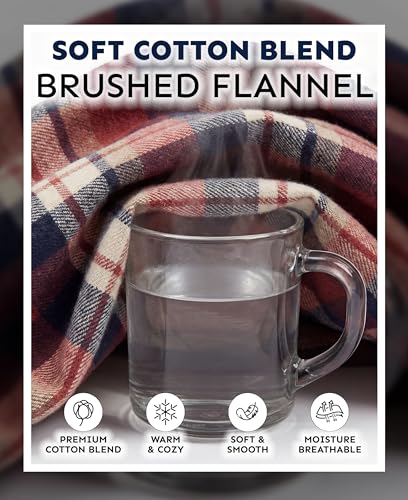Image of Andrew Scott Women's Flannel Sleep Pants| Lounging PJ Pant | Drawstring & Pockets | Multi Packs & Colors