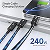 Cable Matters [Intel Certified 80Gbps Thunderbolt 5 Cable - 1m / 3.3ft, Supports up to 120Gbps Bandwidth Boost and 240W Charging, Compatible with Thunderbolt 4, USB4, and USB C, Black #4