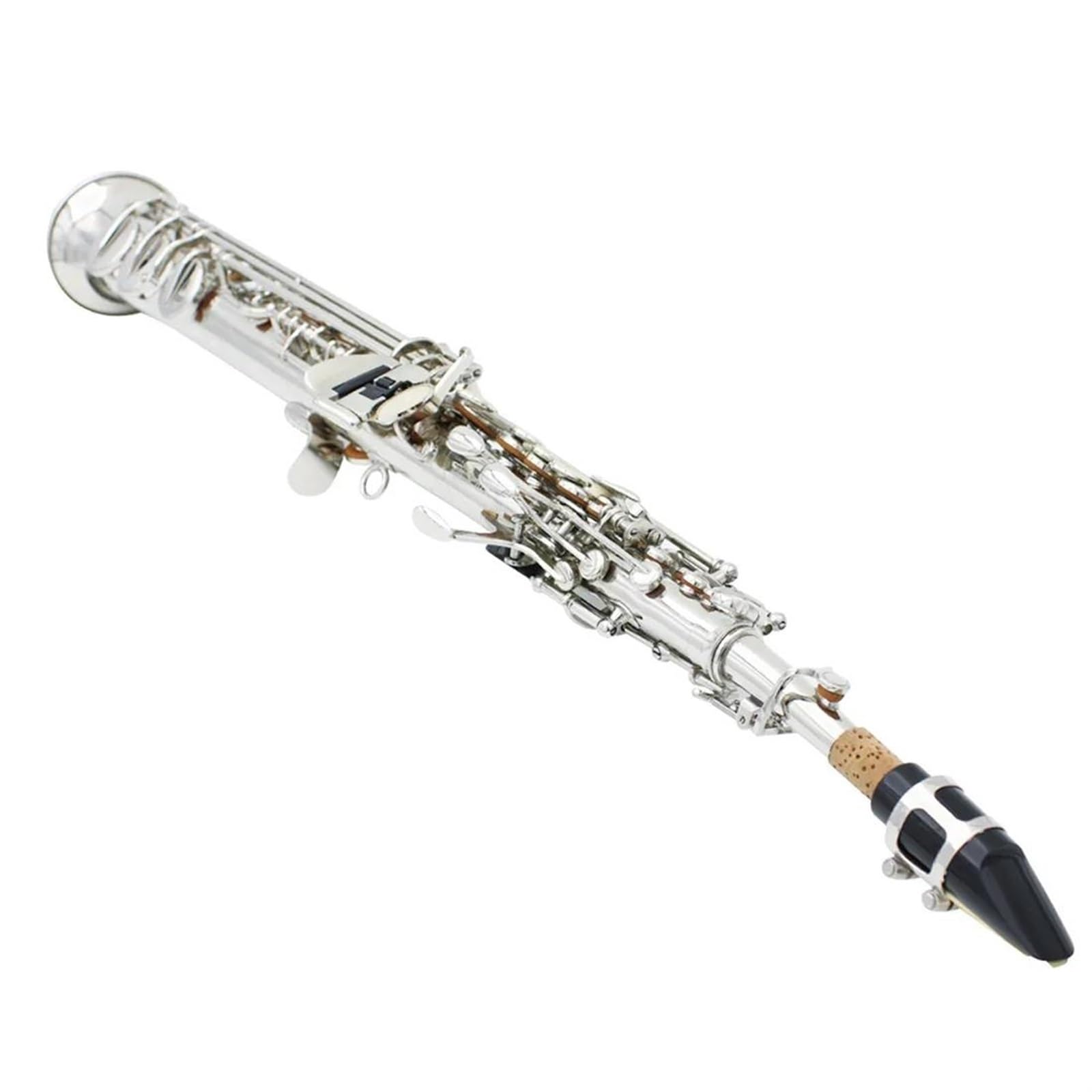 Bb Tune Saksofon Sopranowy Saksofon Mosiężny Profesjonalny Instrument Muzyczny Z Akcesoriami Do Futerału profesjonalny Saksofon