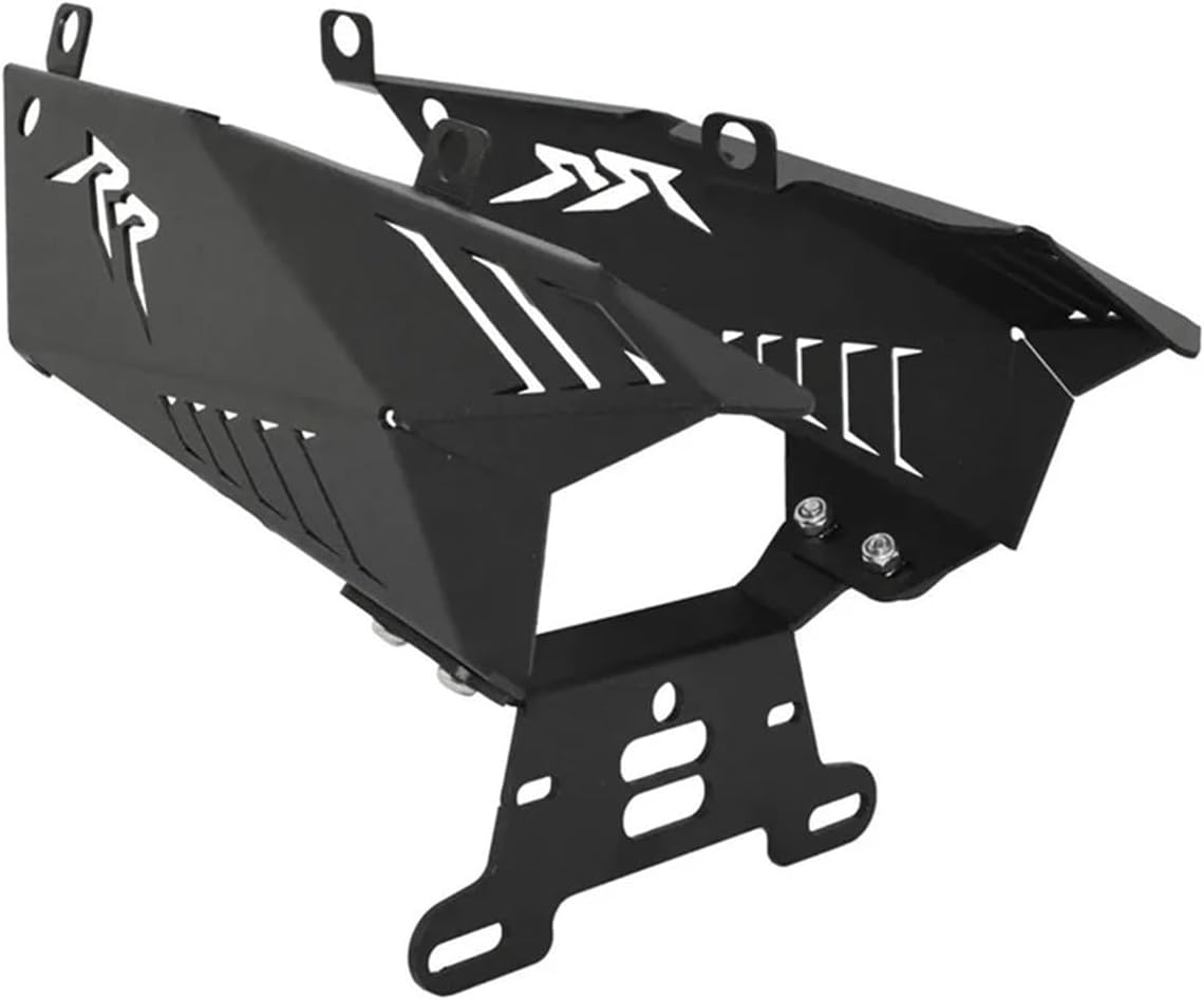 LeosHi Fender Registration Bracket License Plate Holder Frame Compatible with CBR600RR CBR 600 RR F5 2007 2008 2009 2010 2011 2012 (Color : Black, Size : RR Logo)