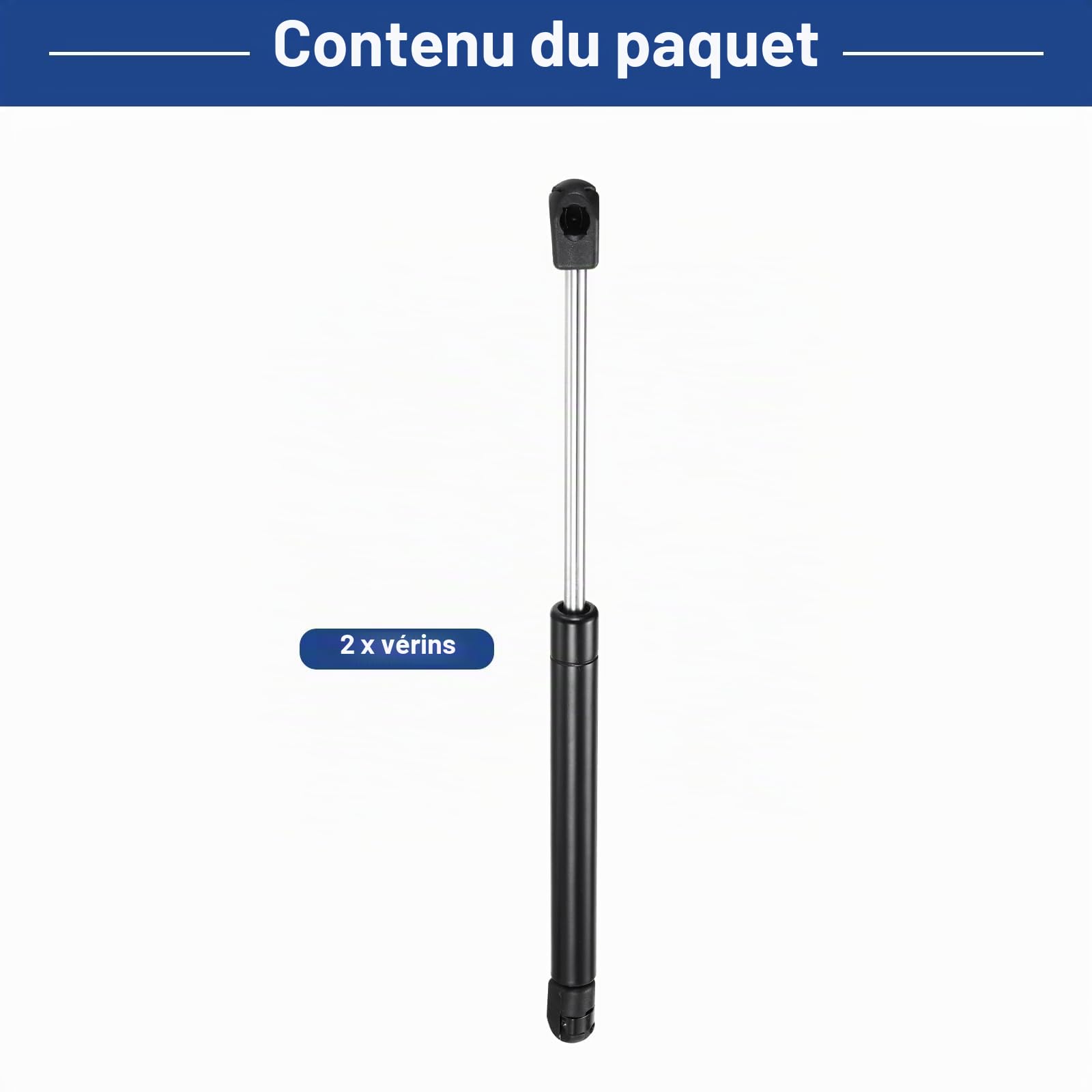 sourcing map Lot de 2 vérins à gaz de 33 cm, 9,1 kg/89N, ressort de levage pour porte de camion, porte d'armoire de camping-car, fenêtre de bateau, couvercle de boîte à outils, armoire de rangement